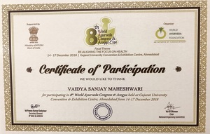 Certificates-of-yoga-ayurveda-Dr-sanjay-maheshwari-Udaipur-Rajasthan-India